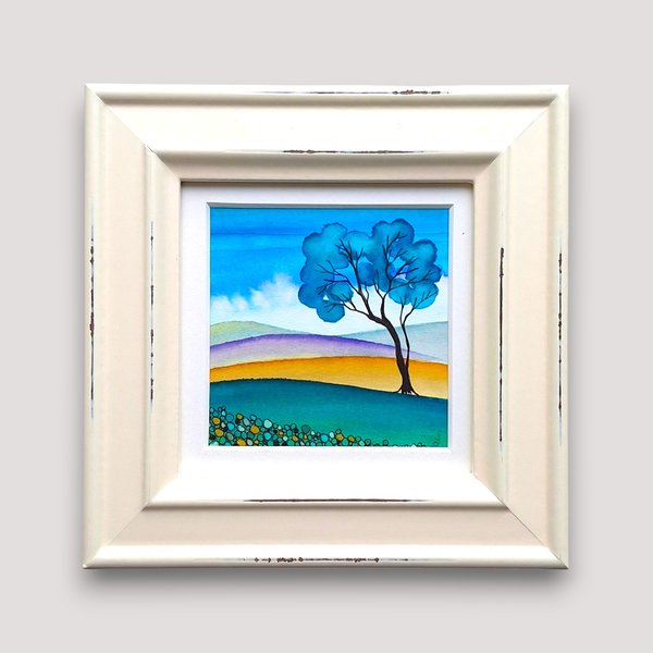 Small Original Framed Paintings (3ins x 3ins)