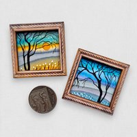 2 Tiny Original Paintings