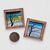 2 Tiny Original Paintings