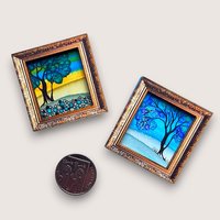 2 Tiny Original Paintings