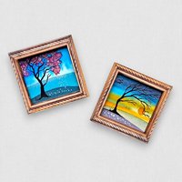 2 Tiny Original Paintings